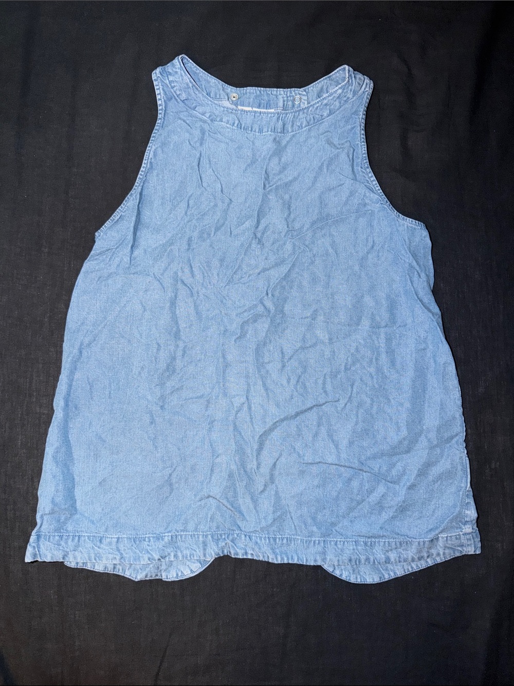 GAP Denim Chambray Tank in Light Blue